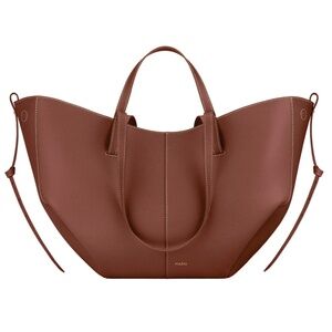 POLENE CYME BAG - TEXTURED COGNAC